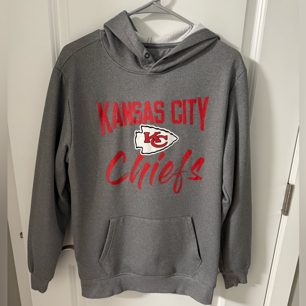 Kansas City Chiefs Gray Hoodie Men's Small